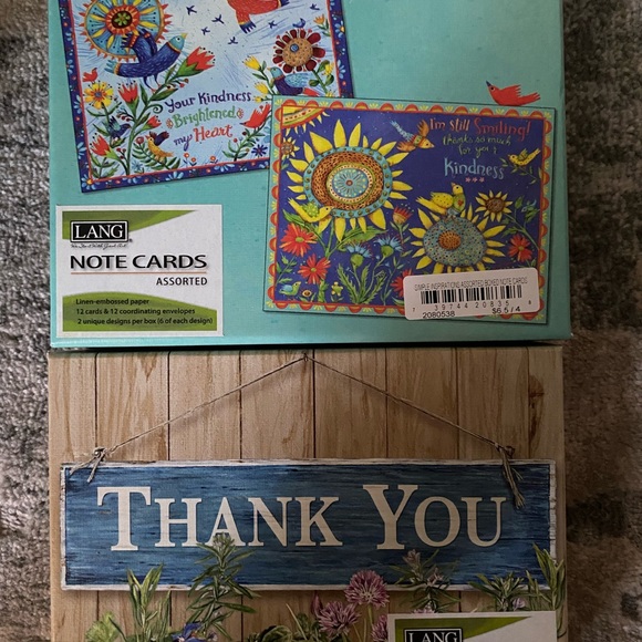 LANG by Designs note card with envelope sets Thank You cards Blank cards - Picture 3 of 6